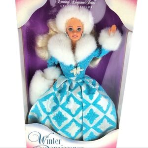 Vtg. 1996 Winter Renaissance Evening Elegance Series Barbie Doll